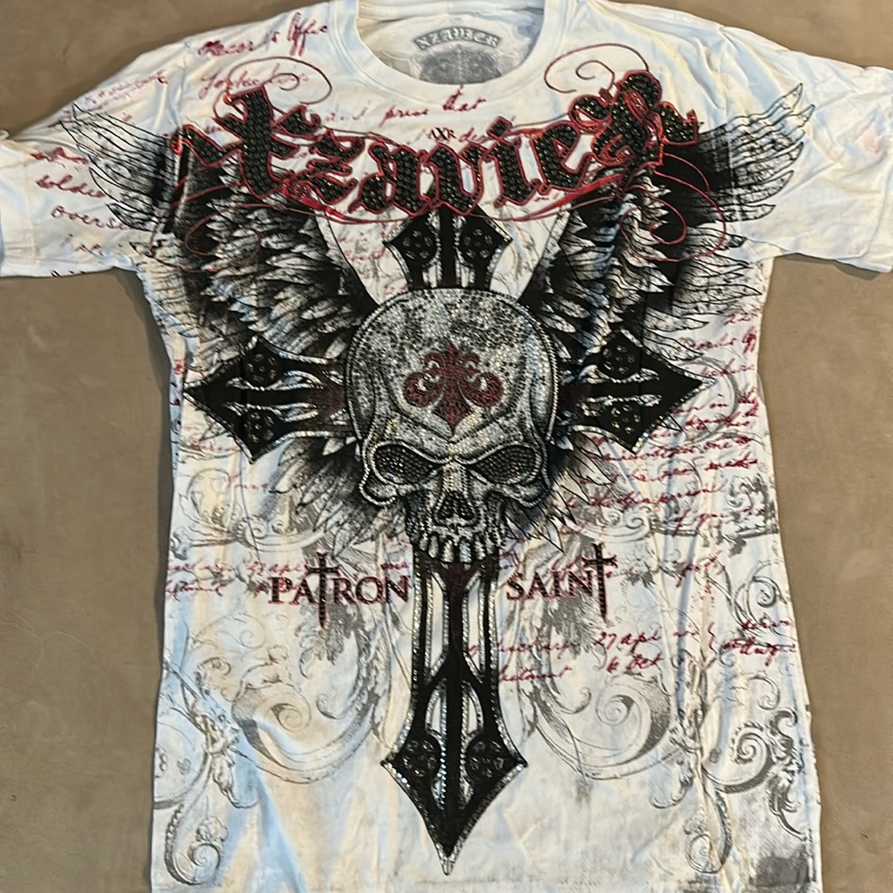 Worn one time buckle vintage tee